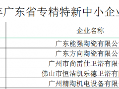 5家陶卫荣获广东省专精特新中小企业头衔